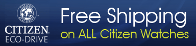 Free Shipping on all Citizen Watches