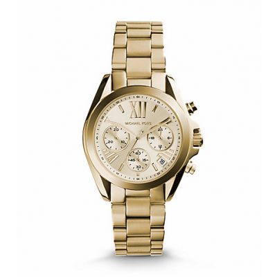 Michael Kors Ladies Bradshaw Gold-Tone Watch MK5798