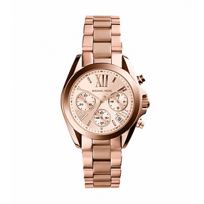 Michael Kors Ladies Bradshaw Rose Gold-Tone Watch MK5799