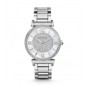 Michael Kors Ladies Catlin Pavé Silver-Tone Watch MK3355