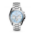 Michael Kors Ladies Bradshaw Silver-Tone Watch MK6099