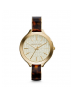 Michael Kors Ladies Slim Runway Logo Tortoise Acetate and Gold-Tone Watch MK4293