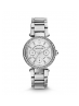 Michael Kors Ladies Mini Parker Pavé Silver-Tone Watch MK5615